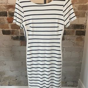 Banana Republic striped shift dress